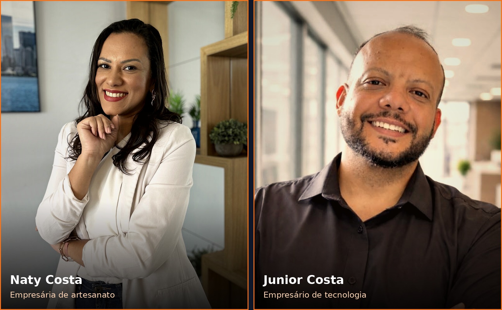Naty Costa e Junior Costa, fundadores do VPS Gestão